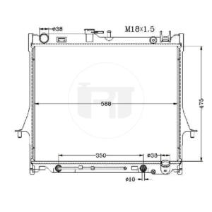 Isuzu D-Max 06 Radiator MT