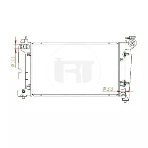 Toyota Runx Alex Bubble Radiator - ZZE12 AT