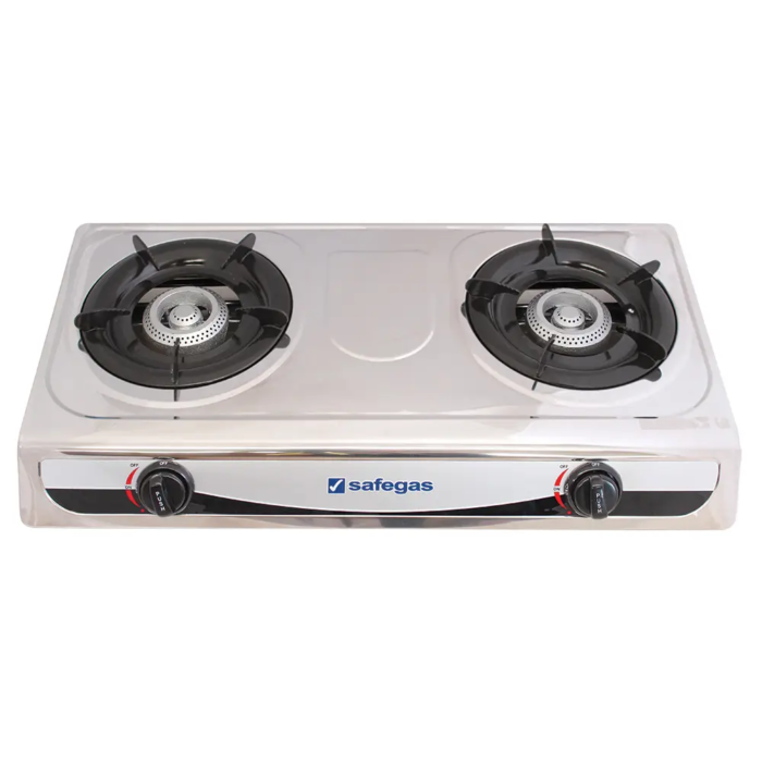 2 Burner Auto Ignition Stainless Steel Cooker