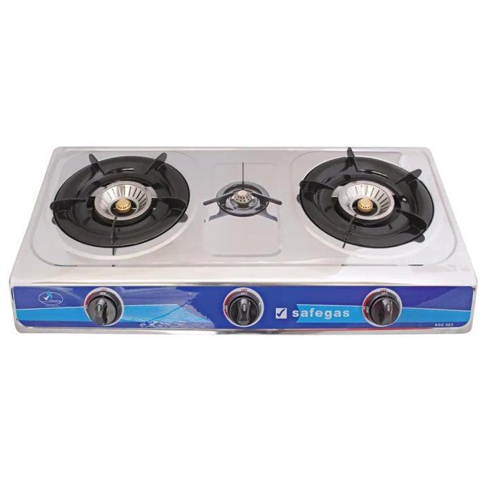 3 Burner Auto Ignition Stainless Steel Cooker
