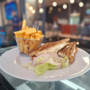Chicken & Mayo Toasted Sandwitch with Chips The Alibi Harare