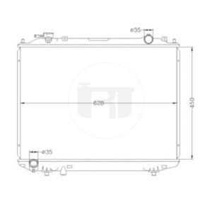 Mazda B2500 Ford Ranger 2.5 Radiator MT