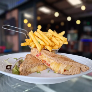 Bacon and Cheese Toasted Sandwitch Brown Chips