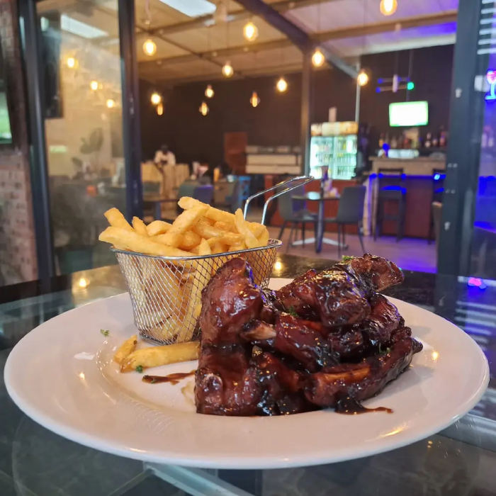 Ribs 500g Special Chips The Alibi Restaurant Harare