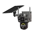 A V380 Pro Pan Tilt 4G 4K solar security camera with motion detection and night vision