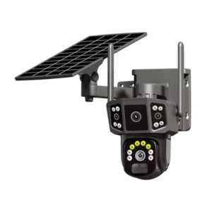 A V380 Pro Pan Tilt 4G 4K solar security camera with motion detection and night vision