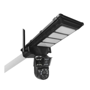 A Mini V380 Pro 4G 3 MP AI solar-powered street light with integrated CCTV camera and PTZ functionality.