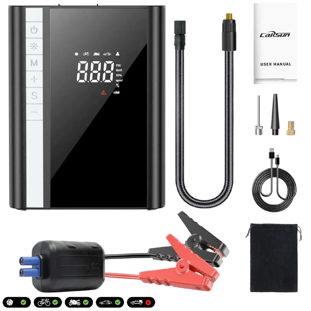 CARSUN T2225 Jump Starter with Air Compressor