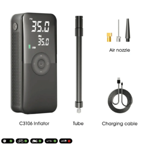 CARSUN T3106-1S Cordless tire inflator Supa Car Sounds