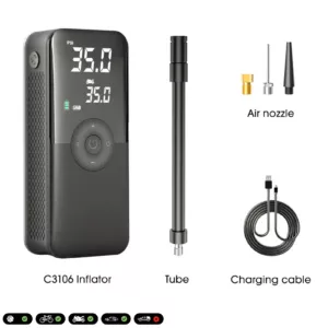 CARSUN T3106-1S Cordless tire inflator Supa Car Sounds