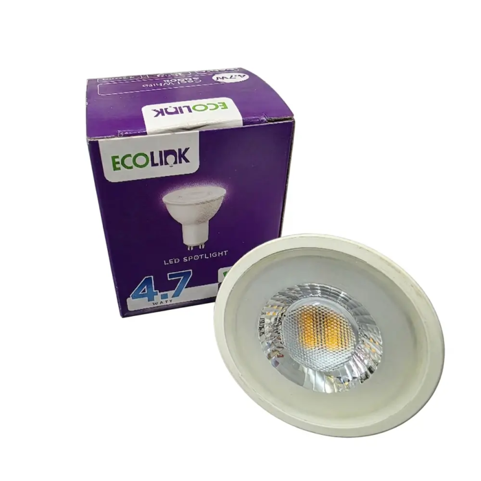 EcoLink 4.7W GU10 LED Spotlight Bulb EcoLink 4.7W GU10 LED Spotlight Bulb