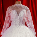 Bling Wedding Gown SBCWG06 closeup