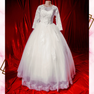 Long Sleeve Wedding Gown SBCWG03