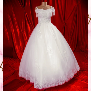Short Sleeve Wedding Gown SBCWG02