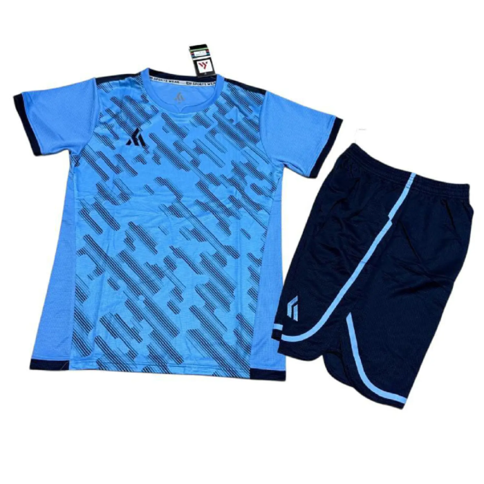 Adults Soccer Kit - Generic Sky Blue Navy Blue