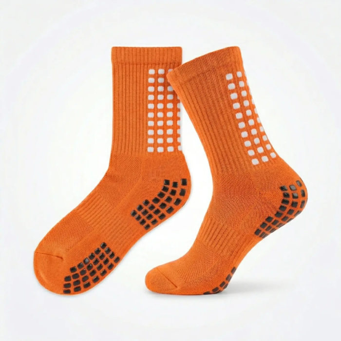 Anti‑Slip Grip Sports Socks Orange Anti‑Slip Grip Sports Socks Orange