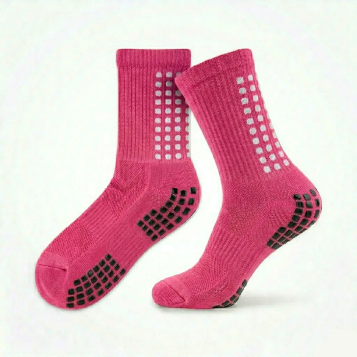 Anti‑Slip Grip Sports Socks Pink Anti‑Slip Grip Sports Socks Pink