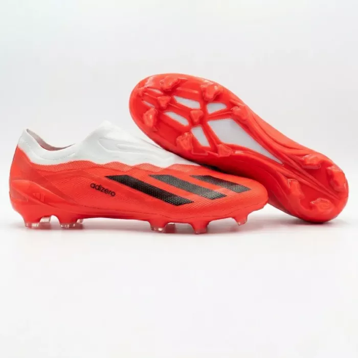 Adidas Adizero Electric Laceless Red Firm Ground Adidas Adizero Electric Laceless Red Firm Ground