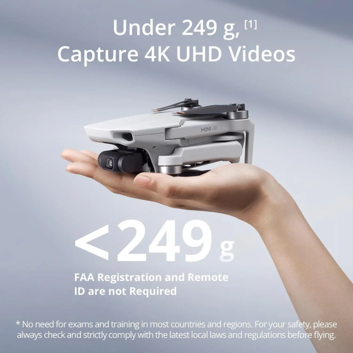 DJI Mini 4K Drone under 249g DJI Mini 4K Drone under 249g