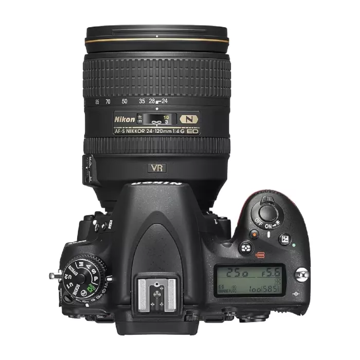 Nikon D750 DSLR Camera with 24-120mm Lens Top view